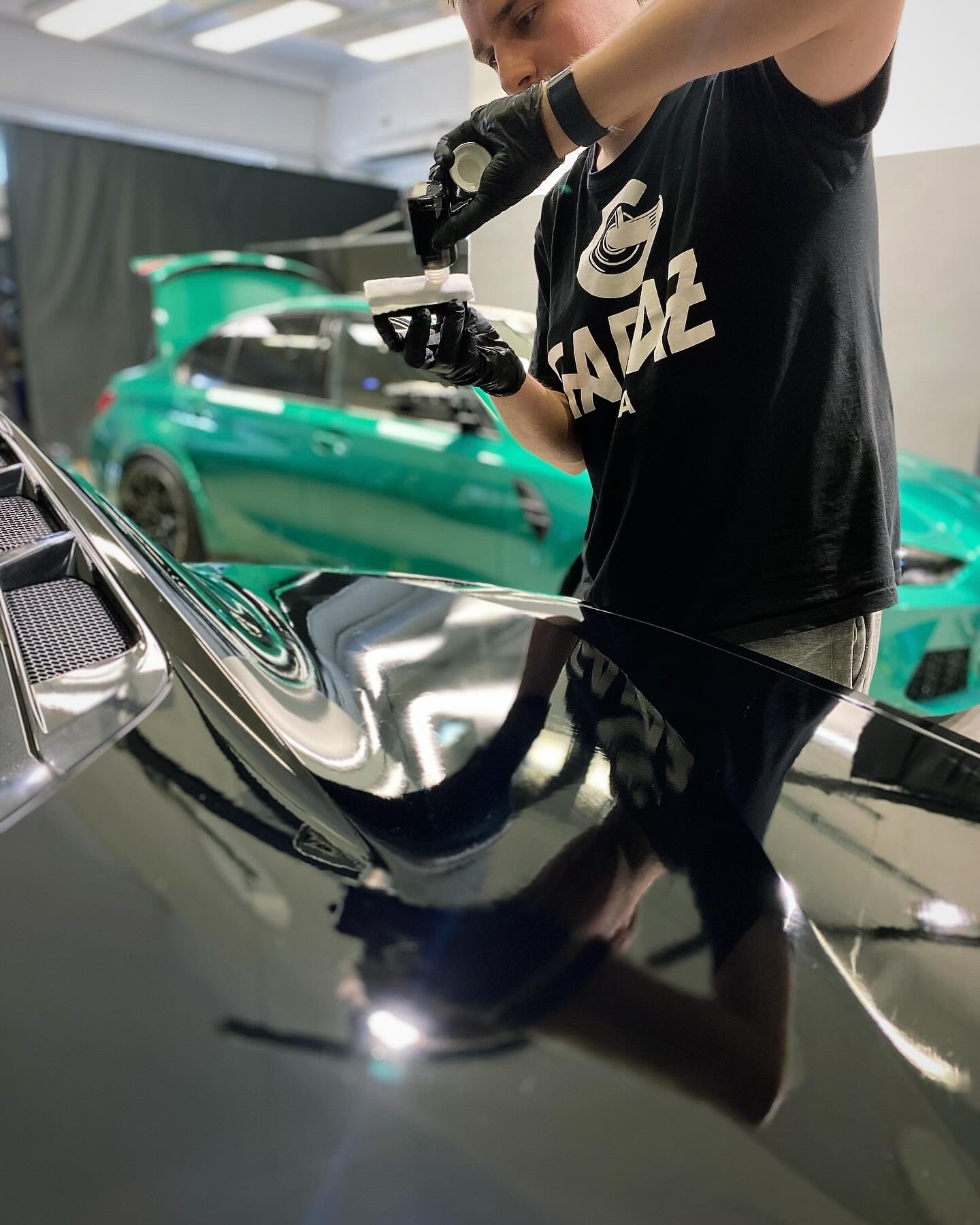 Corvette C8 – folia PPF + powłoka ceramiczna Fireball